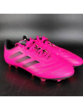 Adidas Shoes Kids Size 3 Pink Soccer Cleats Firm Ground Lace Up Synthetic GW6163